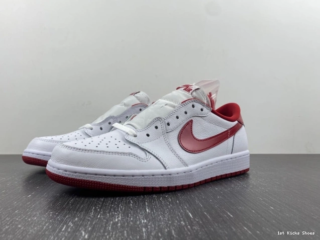 Jordan Low Retro White 705329-101 1 Red Varsity 0720